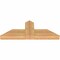 Ekena Millwork Portland Smooth Timber Gable Bracket, Western Red Cedar, 36"W x 13"H x 3 1/2"D x 5 1/2"F, 9/12 Pitch GBW036X13X0406POR00SWR - alternate 2